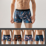 Men combo of 5 Printed Boxers