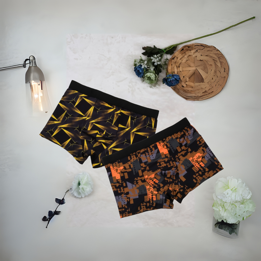 XXY LIFE STYLE Men's Nylon Extra Thin Elastic Printed Underwear Boxer (combo of 2)