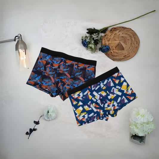 Nylon Extra Thin Elastic Printed Underwear Brief (combo of 2)