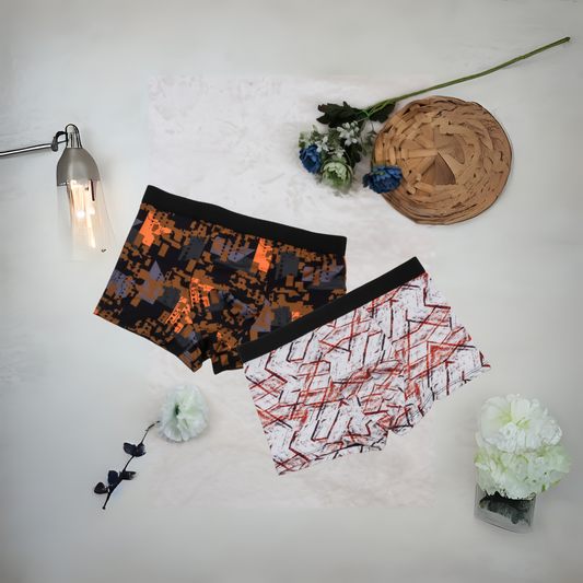 Men's Black  All Over Printed Underwear (combo of 2)