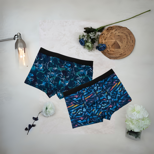 Printed Men's Boxer Briefs| Multi-Color (combo of 2)