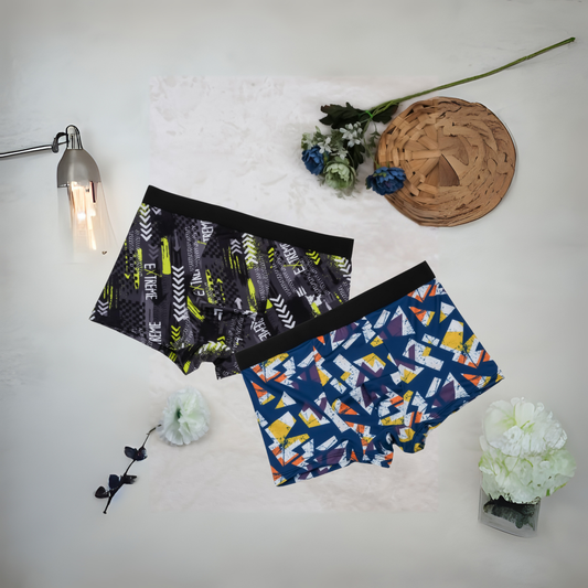 Men's Nylon Printed Underwear Brief (pack of 2)
