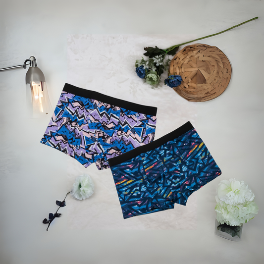 Men's Nylon Extra Thin Elastic Printed Underwear Brief (combo of 2)
