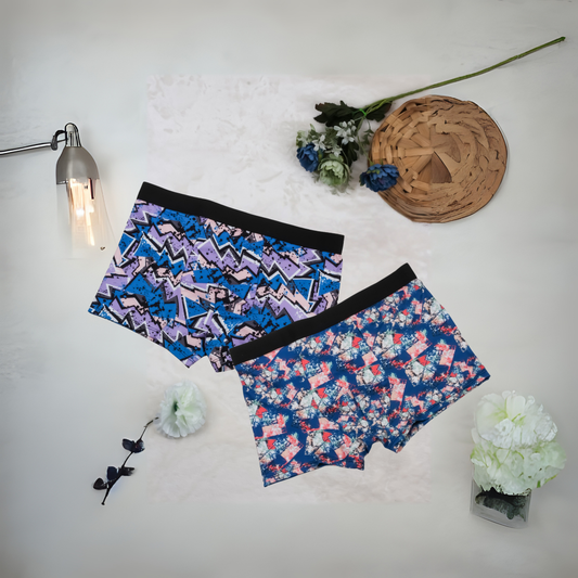 XXY LIFE STYLE Men's Nylon Extra Thin Elastic Printed Underwear Boxer (pack of 2)
