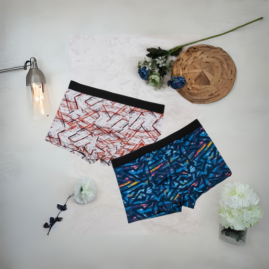 Nylon Extra Thin Elastic Printed Underwear Boxer (combo of 2)