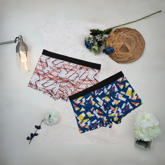 Nylon Extra Thin Elastic Printed Underwear Boxer (pack of 2)
