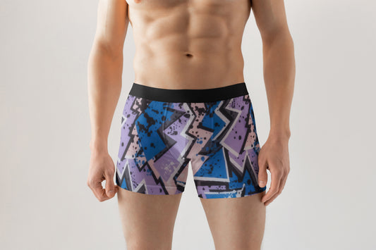 New Style Bottom Fold Man's Printed cotton Solid Men Trunk