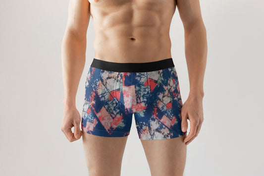 Boxer Briefs Ice Silk Seamless Men's Underwear Printed Men's Boxer Briefs| Multi-Color