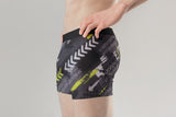 New Style Bottom Fold Man's Printed Underwear with black and white dotted